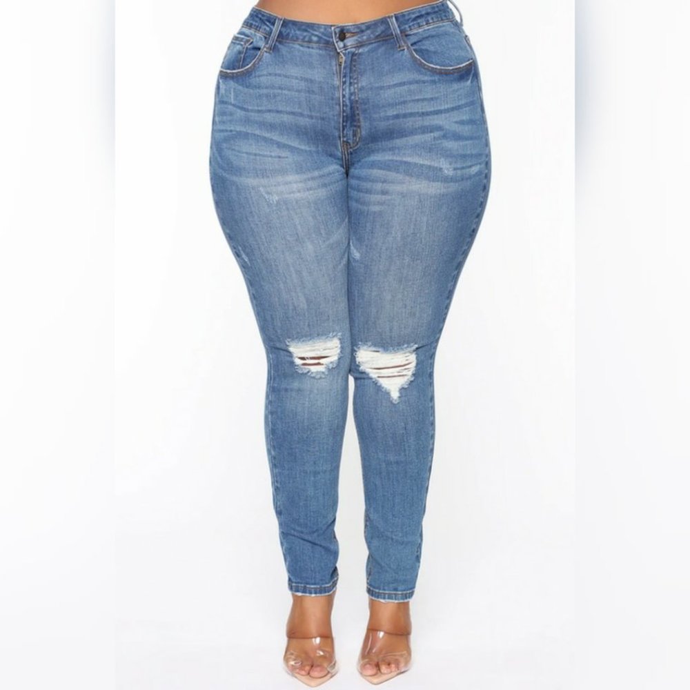 Plus Size Curvy Skinny Jeans, Size 3X